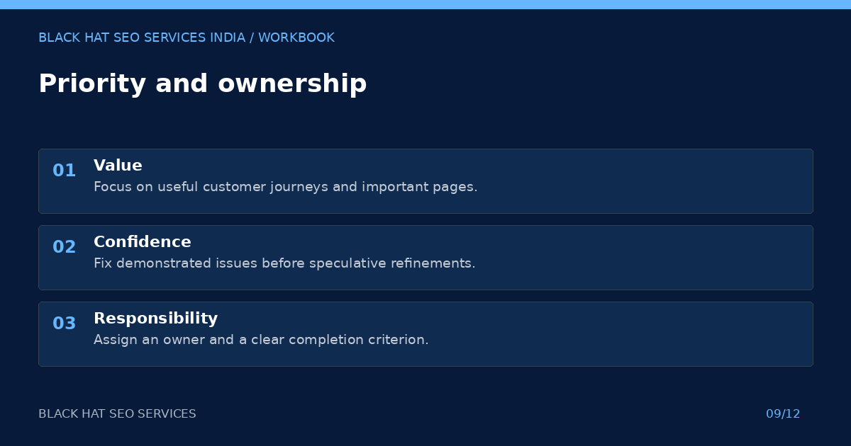 Black hat seo services: priority and ownership